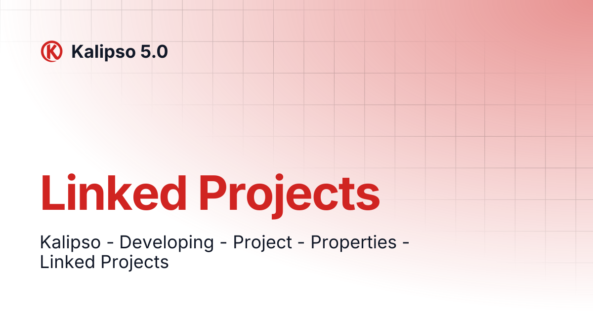 Linked Projects | Kalipso 5.0