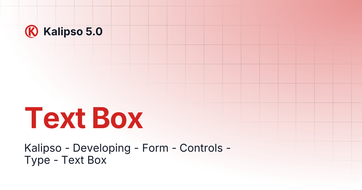 Text Box | Kalipso 5.0