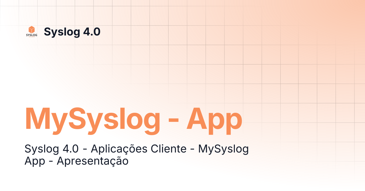 MySyslog - App | Syslog 4.0